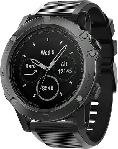 Strap-it siliconen sport bandje geschikt voor Garmin Fenix 9 (Pro) 51mm / Fenix 8 (Pro) 51mm / Garmin Fenix 7x (Pro - Sapphire Solar) / Fenix 6x (Pro - Sapphire) / Fenix 5x (Plus) / Fenix 3 / Epix Pro (Gen 2 - 51mm) / Enduro 1-2-3