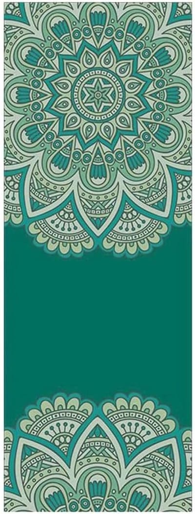 SnelShoppen - Non-slip Yoga Mat Towel Microfiber, Absorberend, Sneldrogend, Ideaal voor Pilates en Yoga, Eco-vriendelijk, 185x65cm, Patroon 6