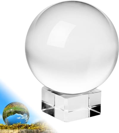 Transparante Kristallen Bol voor Waarzeggerij en Decoratie
