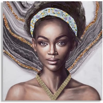 Schilderij Handmade Wall Painting Naomi -a 100×3×100 cm