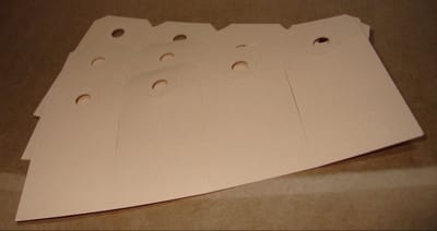 *** 100x Kartonnen Manilla Labels - 35x70mm - 100st - van Heble® ***