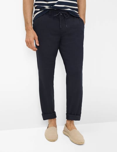 Eurex Heren Chino  Style TILL NAVY, donkerblauw, maat 33U