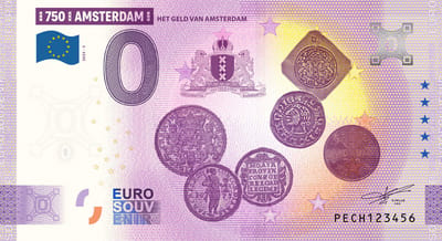 0 Euro biljet Nederland 2025 - Amsterdam V Het geld van Amsterdam
