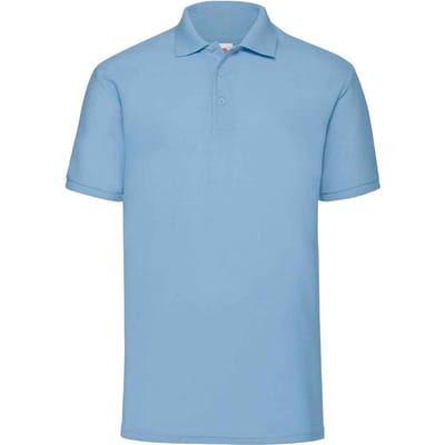 Fruit of the Loom Heren 65/35 Poloshirt (Hemelsblauw)