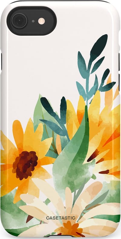 Casetastic Hoesje Geschikt voor Apple iPhone 7/8/SE - Stijlvolle Beschermende Duo-layer Case - Zomergloed