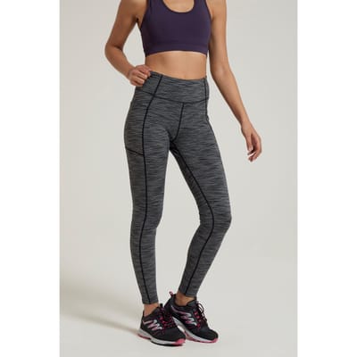 Mountain Warehouse Dames/Dames Breathe & Balance Legging met hoge taille (Zwart)