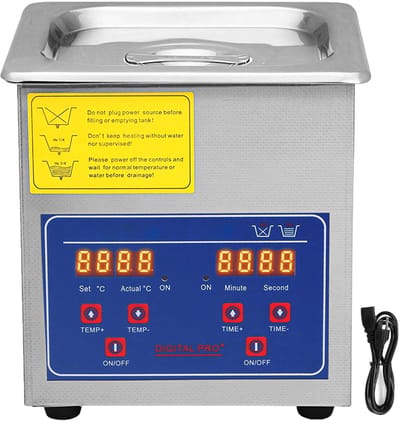 Professionele Ultrasoon Reiniger 1,3L Sieradenreiniger Digitale Timer Verwarming RVS 40kHz voor Brillen Horloges Ringen Kleine Onderdelen