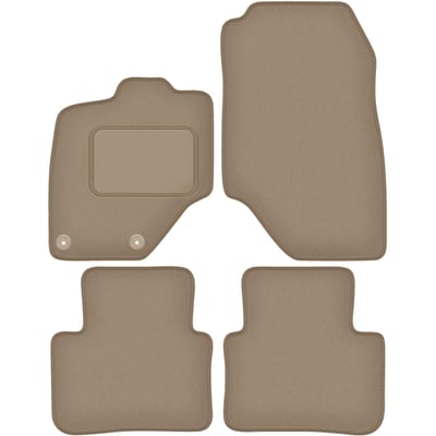 Wielganizator WLG-CARLUX Serie - Auto Vloermatten - Beige - Voor Peugeot 3008 III PHEV (2024-)