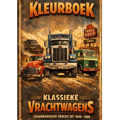 Kleurboek, Klassieke Vrachtwagens. - H. Mourits