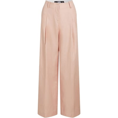 Karl Lagerfeld Wide Leg Day Pants Rose Smoke Taglia: 38 | Pantaloni da completo Outlet | Donna | Rosa