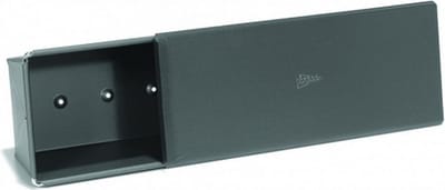 casinobroodvorm met deksel 30 x 12 x 8,5 cm staal antraciet
