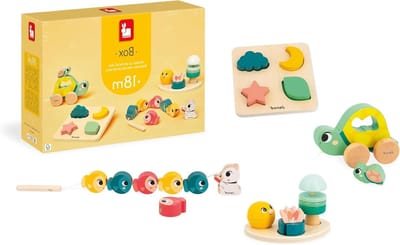 Educatief spel - Motoriek spel - Baby ontwikkeling - Dierenthema - Medium - Meerkleurig