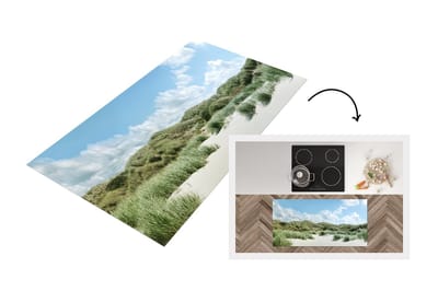 Keukenloper - Loper keuken - Strand - Duin - Gras - 120x60 cm - Keukenloper vinyl