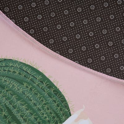 ELDIVAN - Laagpolig vloerkleed - Roze - 120 cm - Polyester