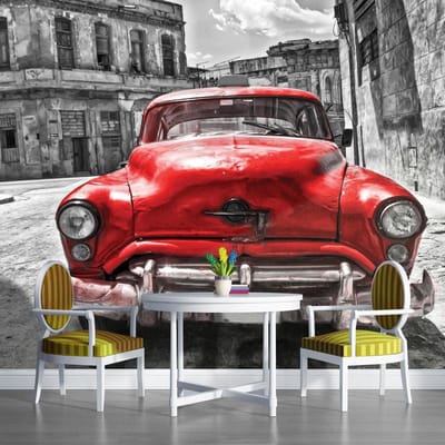 Vintage Car Photo Wallcovering