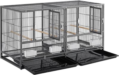 DailySupplies® Vogelkooi - Papegaaienkooi - Vogelkooien voor Binnen - Zwart