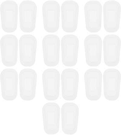 BRENZOOS- Neuspads Siliconen 10 Paar - Zelfklevend - Hypoallergeen - 18x10mm - 7x4mm - Verbeterd Comfort - Bril Pads