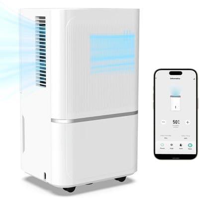 ACEP Luchtontvochtiger met WIFI app - Luchtontvochtigers - Automatische vochtigheidssensor - Luchtbevochtigers - Wit - Dehumidifier