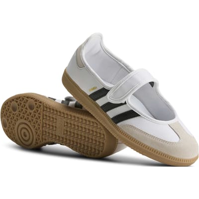 Adidas Dames Samba Jane 'Wit Zwart Gum' Dames Sneakers JR1402 40 wit