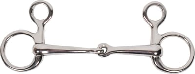 Pagony Baucher Enkel Gebroken Bit - Maat: 11,5 - Zilver - RVS