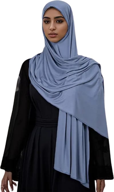 Bovista Hoofddoek - Hijab - Dames - Abaya - Sjaal - Islamitische Kleding - Moslim Kleding - Alhamdulillah - Grijs Blauw
