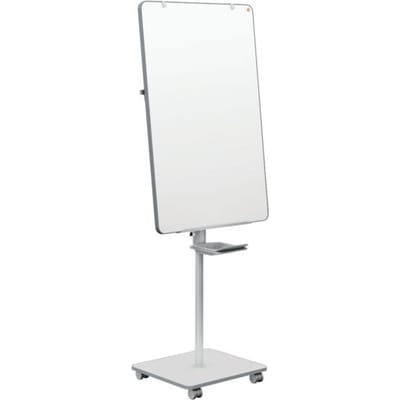 Nobo Move & Meet mobiele flip-over, verwijderbaar whiteboard, magnetisch, B 714 x D 1200 x H 453 mm, staal, wit