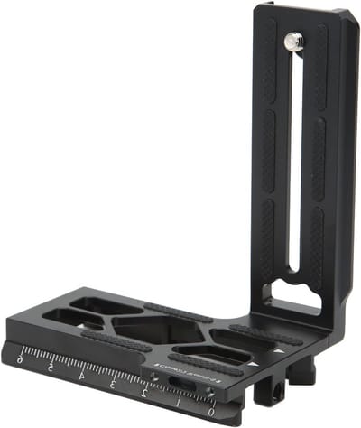 Verstelbare L-Bracket voor Camera, Geschikt voor Statief met Snelle Ontgrendeling en 1/4in Schroefgat, Ideaal voor Stabilizers zoals Zhiyun Weebill S en Crane 2/3