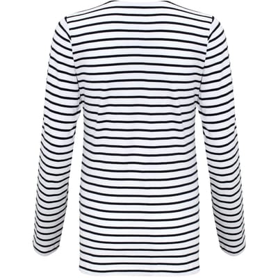 Asquith & Fox Dames/dames Mariniere Kust T-Shirt met lange mouwen (Wit/Zwaar)