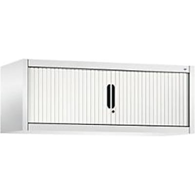 C + P rolluikkast Omnispace, afsluitbaar, B 1200 x D 420 x H 450 mm, staal/kunststof, verkeerswit