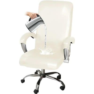 Waterdichte Bureaustoelhoes Stretch Pu Leer Computerstoelhoezen Verdikte Draaistoelhoes Funda Silla Escritorio XL With Armrestcover
