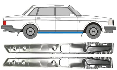 Binnenste reparatie dorpel voor Volvo 240 1975-1993 / Links + Rechts / Set