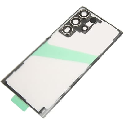 Achterkant Glas Cover Vervanging voor Galaxy S23 Ultra 5G Transparant Telefoon Achterpaneel Behuizing Cover zilver