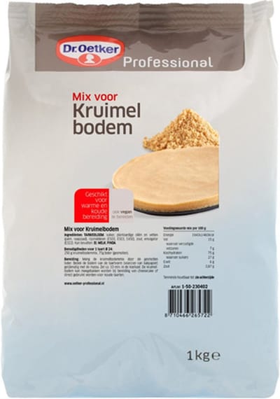 Dr. Oetker - Mix voor Kruimelbodem - 1kg
