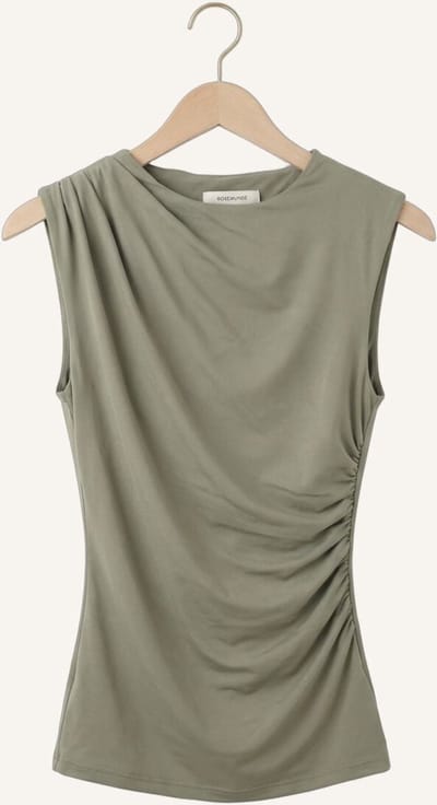Rosemunde Billie Sl Drape Top Dames - Topjes - Olijf - Maat 44