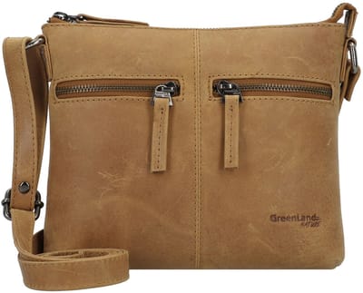 Greenland Nature Lichte Schoudertas Leer 21 cm - Dames - natur