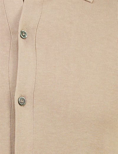 Born With Appetite poloshirt korte mouw beige