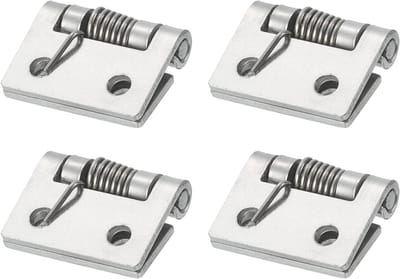 Deurscharnieren 4 stuks - Kastscharnieren - Automatisch sluiten - Roestvrij staal - 25 x 32 mm - Zilver