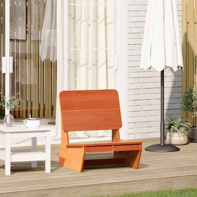 vidaXL - Tuinstoel - 60x64x70,5 - cm - massief - grenenhout - wasbruin