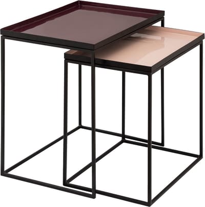 Parya Home - set van 2 bijzettafels 45 H 45 cm decoratieve tafel