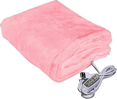 Elektrische Plaid - Verwarmde Deken - Comfort Verhogend - 3 Temperatuurstanden - 100 x 65 cm - Roze