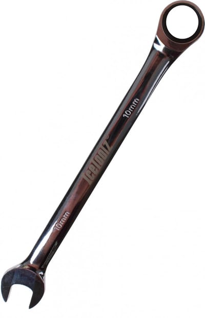 IceToolz Ring-/steeksleutel met ratel 10 mm chroom-vanadium - 1 stuk