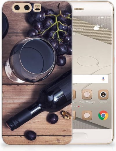 TPU Hoesje voor Huawei P10 Plus Siliconen Case Wijn