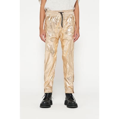 10DAYS Metallic Pants Rose Gold Maat: XS | Straight Broeken Outlet | Dames | Goud