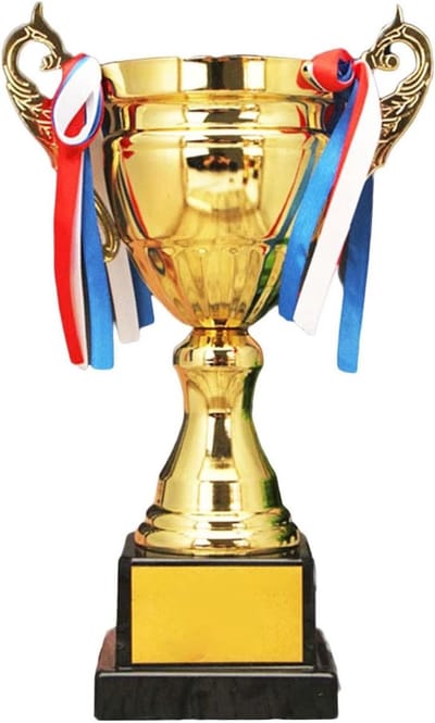 Prijs Beker - Winnaars Beker - Sportwedstrijd Prijs - Duurzaam Metaal - N.v.t. - Goudkleurig