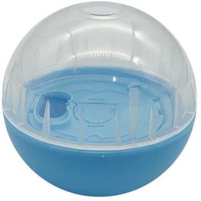 Boule de nourriture interactive pour animaux de compagnie, chien et chat, fuite, Anti-étouffement, distributeur de friandises pour ingestion lente, jouet éducatif d'entraînement pour animaux de compagnie bleu
