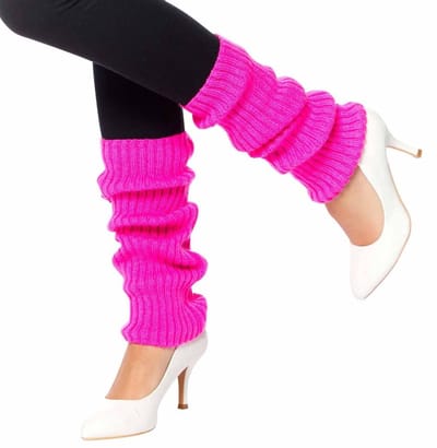 Beenwarmers voor dames neon roze lang