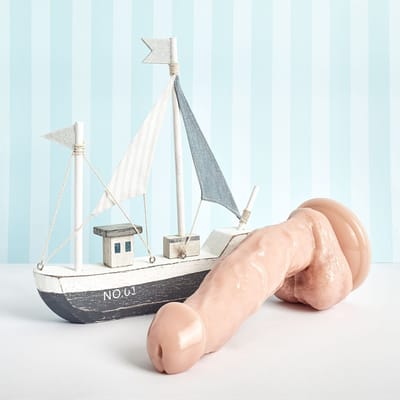 Natuurlijke dildo met zuignap, 29 cm