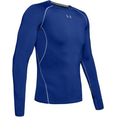Under Armour Lange Mouw Training Compressie Shirt Heren tops Blauw 1257471-400 XL blue