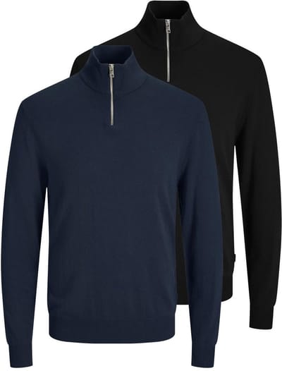 Jack & Jones Heren troyer 2 pack Emil Knit