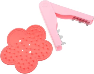 Doornverwijderaar Bloemen - Bloem Gereedschap - Bloemen Voorbereiden - Anti-slip Handvat - 2 Stuks - Roze